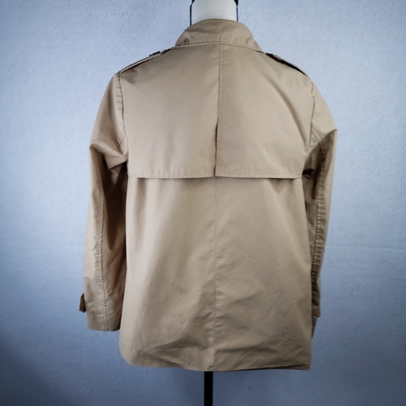 Zara Basics Outdoor Wear Womens Tan Lightweight Mid Length Button Up Jacket Sz M - Picture 9 of 14